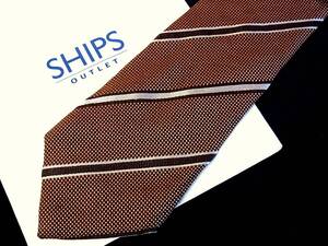 ・ω・ｊillv♪CW1547M美品シップス【ＳＨＩＰＳ】【ウール50%】ネクタイ