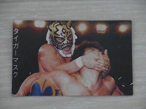 希少！！　タイガーマスク　カード　昭和レトロ　新日本　タイガーマスク　ミニカード　OLD　オールド　　プロレスカード