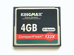 【現品限り】☆美品☆ CFカード 4GB 133x キングマックス KINGMAX コンパクトフラッシュ CompactFlash Card