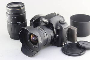 B+ (並品) Canon キヤノン EOS D30 SIGMA 18-35mm F3.5-4.5 70-300mm F4-5.6 初期不良返品無料