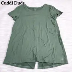 Cuddl Duds スプリットバックチュニック　QVC オリーブM