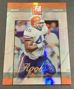 2002 Donruss Elite Andra Davis /400 182 Browns RC Rookie NFL アンドレ・デイヴィス　ルーキー　400枚限定　シリアル　ブラウンズ