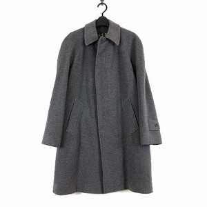 ダックス DAKS コート ステンカラーコート PURE CASHMERE カシミヤ ウール 起毛 S 杢 ダークグレー 国内正規品 紳士 ビジネス メンズ