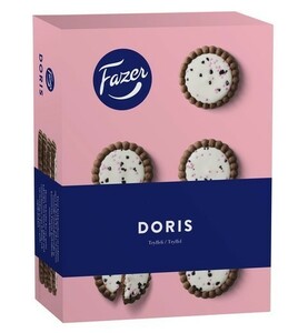 Fazer Doris ファッツェル ドリス トリュフ味 ビスケット 1箱×250g フィンランドのお菓子です