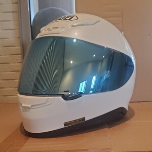 SHOEI Z-7ルミナスホワイト！サイズL、美品、スペア、使い分け、ツーリングなど。コンパクト軽量ヘルメット、ショウエイ、Z-8 、廃盤