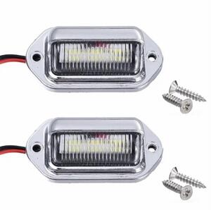 ライセンスランプ LED 6連 ナンバー灯 作業灯 バックランプ サイドマーカー 路肩灯 12v 24v トラック