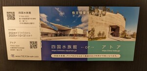 【今週限定】四国水族館 or アトア 無料入場チケット 2025.10末まで お買い得 割引 お得