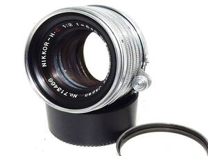 ★美品★ NIKON ニコン Nippon Kogaku NIKKOR-H.C 5cm F2 Lマウント #N654