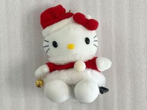 レア ハローキティ Hello Kitty キティ サンタクロース ぬいぐるみ マスコット キーホルダー ボールチェーン ブルブル 鈴 サンリオ 1998年