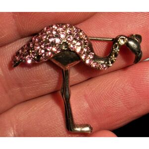 超希少!VINTAGE 1950’s PINK FLAMINGO STERLING SILVER PIN BROOCH USA NAVAJOビンテージピンクフラミンゴシルバーピン/ブローチ 