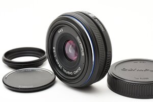 Olympus Zuiko Digital 25mm f/2.8 フォーサーズマウント [未使用に近い美品] LH-43 レンズフード LC-43B フロントキャップ リアキャップ