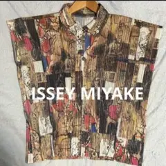 【素敵なデザイン❗️】ISSEY MIYAKE プリーツ加工 シャツ 仏陀