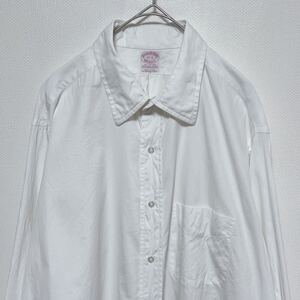 Brooks Brothers makers ブルックス・ブラザーズ 90’s USA製 ヴィンテージ 長袖シャツ　オールコットン　サイズ17-5