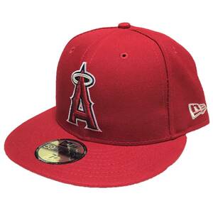 New Era ニューエラ MLB Los Angeles Angels ロサンゼルス エンゼルス ベースボールキャップ（レッド）(7 3/8 58.7cm) [並行輸入品]