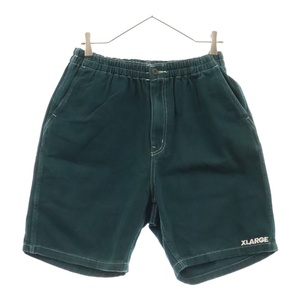 エクストララージ CONTRAST STITCH EASY SHORT PANTS コントラスト ステッチ イージー ショートパンツ ハーフパンツ グリーン 101222031014