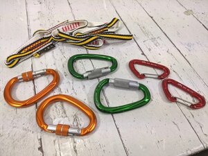 【1yt254】登山 クライミング用品 グリベル(Grivel) GDCチェーンEVO◆ロックカラビナ×2点セット MAMMUT マムートなど◆i89