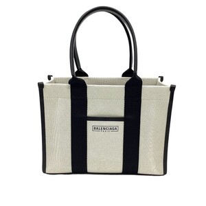 BALENCIAGA バレンシアガ ハードウェア スモールトート ハンドバッグ 671402 付属品あり 美品 【中古】MK-375