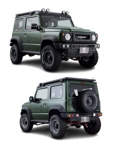 AIMGAIN MUDRON ADVENTURE ARMY SUZUKI スズキ JIMNY SIERRA ジムニーシエラ JB74W フルキット 5点 エイムゲイン エアロセット エアロ