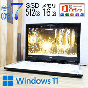 ★超美品 YAMAHA♪最上級4コアi7！新品SSD512GB メモリ16GB★LL750/H Core i7-3610QM Webカメラ Win11 MS Office2019 H&B★P71779