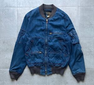 レア　RRL Ralph Lauren Flight Jacket デニム　コットン