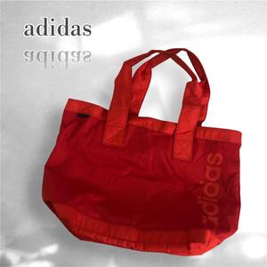 adidas アディダス　トートバッグ　ハンドバッグ　カバン　赤 3297