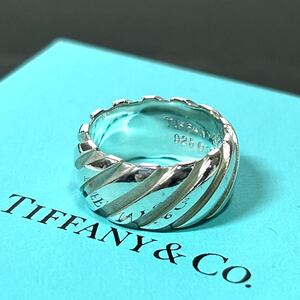 【ティファニー】基準内 TIFFANY&Co. 指輪 ツイスト スクリュー スパイラル トルネード シルバー925 サイズ約10号 リング レディース