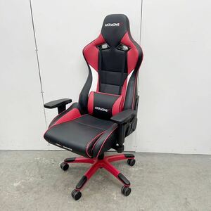 AKRacing ゲーミングチェア Pro-X レッド 赤 AKレーシング デスクチェア リクライニング 在宅 リモート 中古　※ヘッドレスト欠品