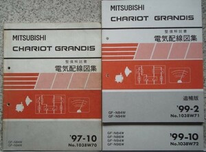 三菱　CHARIOT GRANDIS GF-N/84W.94W 3冊セット。