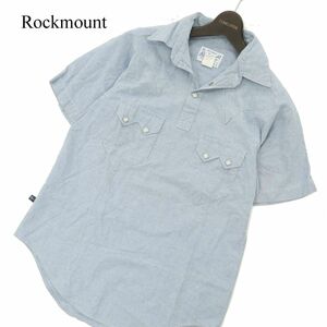 米国製★ Rockmount ロックマウント 春夏 半袖 ワーク プルオーバー ポロシャツ Sz.S　メンズ　C3T05454_6#A