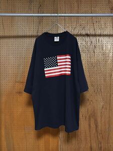 古着 90年代 90s ALSTYLE APPARREL ＆ ACTIVE WEAR アルスタイル アパレル アクティブウェア 半袖 プリント Tシャツ 紺 ネイビー NAVY 3XL