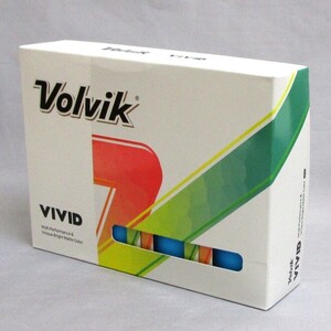 Volvik VIVID ブルー 1箱 12球 2024年 US直輸入品 ボルビック ヴォルヴィック ビビッド ヴィヴィッド ゴルフボール 3ピース マットカラー