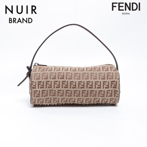 フェンディ FENDI ハンドバッグ ポーチ ミニバッグ ズッキーノ ベージュ