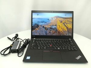 中古品★Lenovo ノートパソコン ThinkPad T490s 20NX0001JP Corei5-8265u/8GB/SSD 500GB/無線LAN/Windows11 Pro/14型