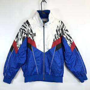 90s アシックス asics 裏地付き ナイロンウインドブレーカー 日本製 Lサイズ トリコ