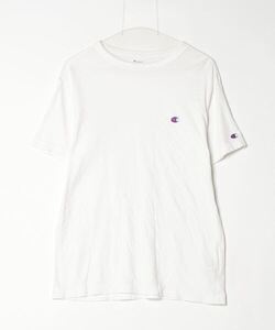 「Champion」 刺繍半袖Tシャツ M ホワイト メンズ