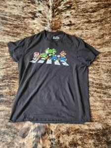 Super Mario Brothers + Abbey Road Size Large 海外 即決