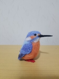 ハンドメイド 【羊毛フェルト】 ぬいぐるみ ◇カワセミ◇