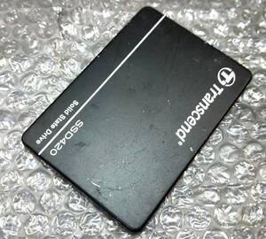 【中古パーツ】2.5 SATA SSD 1台　正常 Transcend TS64GSSD420K 64GB 使用時間5080H ■SSD6061