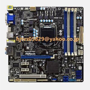 ASROCK H67M-GE/THW マザーボード H67 LGA1155 DDR3 MicroATX メモリ最大32G対応 保証あり　