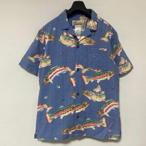 美品 希少 2015 年 限定 KEPB ニジマス トラウト 柄 パタゴニア パタロハ アロハ シャツ S PATALOHA Patagonia SHIRT