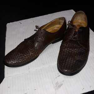BUTTERO intercciato leather shoes ブッテロ イントレチャート レザーシューズ size 42 27cm
