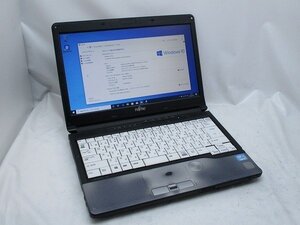 △富士通 LIFEBOOK S762/G Core i5 3340M 2.7GHz 4GB 320GB 13.3インチ HD 1366×768 Windows10 Pro 64bit