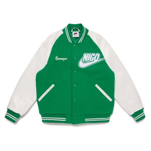 【国内正規品希少M】　NIGO x Nike NRG Varsity Jacket "Green"　スタジャン