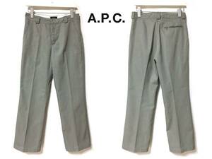 A.P.C. アーペーセー シンプル チノパン ワークパンツ ボトムス サイズ38 /グレー