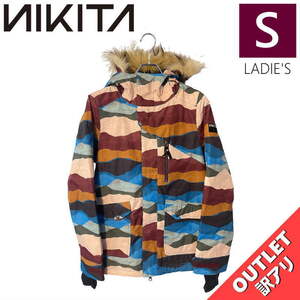 【OUTLET】 NIKITA HAWTHORNE PRINT JKT MOUNTAIN SCAPE Sサイズ レディース スノーボード スキー ジャケット JACKET アウトレット