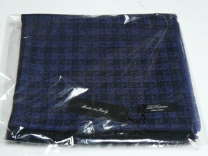 Les Copains◆192㎝×52㎝◆Made in Italy◆navy black◆マフラー/ストール/男女◆100% wool◆レコパン◆幅広