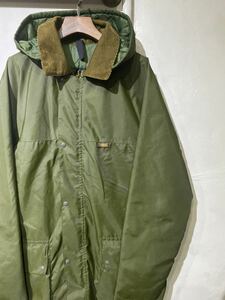 【即決】70s Belstaff weaver ベルスタッフ ナイロンジャケット マウンテンパーカー コート オリーブ ENGLAND イングランド製 古着 未使用