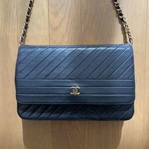 CHANEL シャネル マドモアゼル チェーンショルダーバッグ レザー ゴールド金具ブラック 黒 w24cm h16cm d5cm