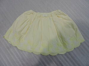#840506　MEZZO PIANO(メゾピアノ)　子供用　綿　スカート　サイズ１００