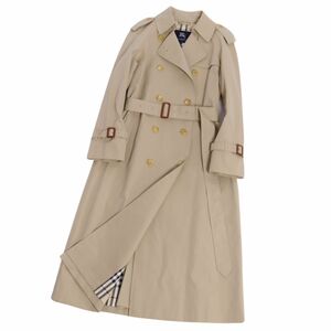 極美品 バーバリー ロンドン BURBERRY LONDON コート トレンチコート 裏チェック アウター レディース 7 ベージュ cf07ob-rm10f11010